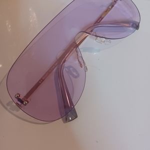 Light purple lavender borderless sunglasses